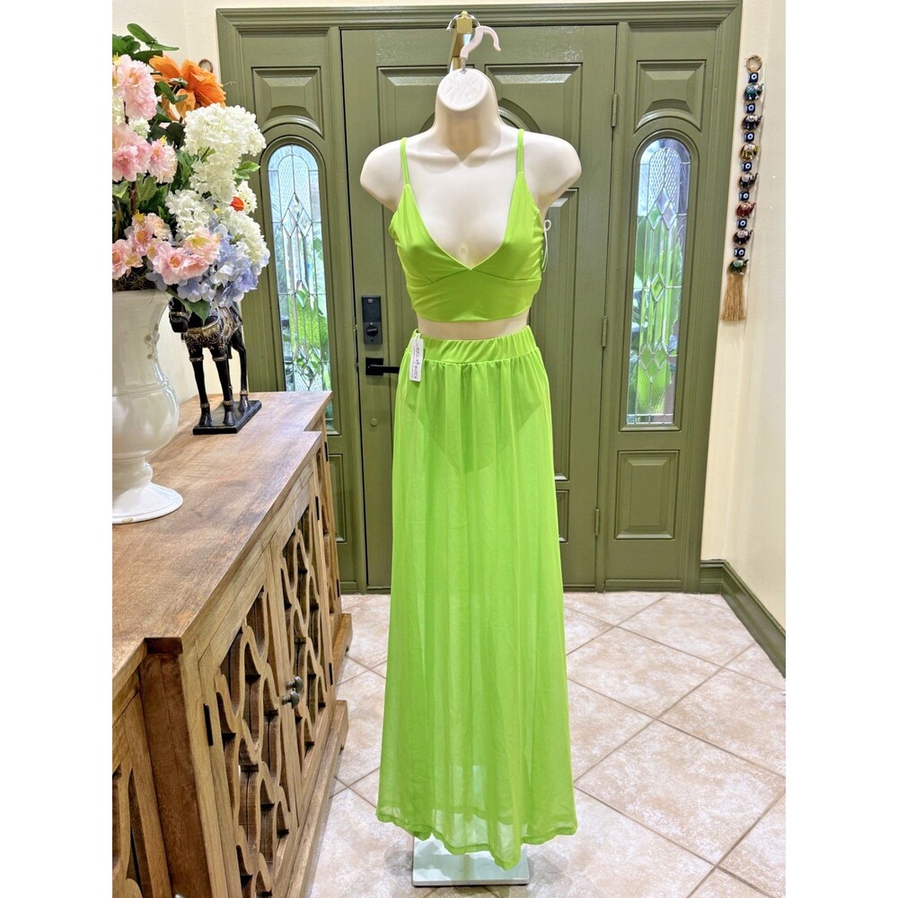 NWT | Size XS | Vibrant Neon Lime Green